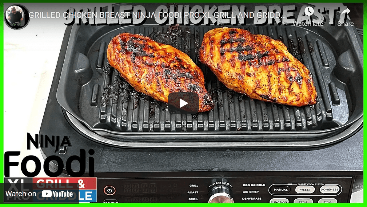 GRILLED CHICKEN BREAST NINJA FOODI PRO XL GRILL AND GRIDDLE! Cooking