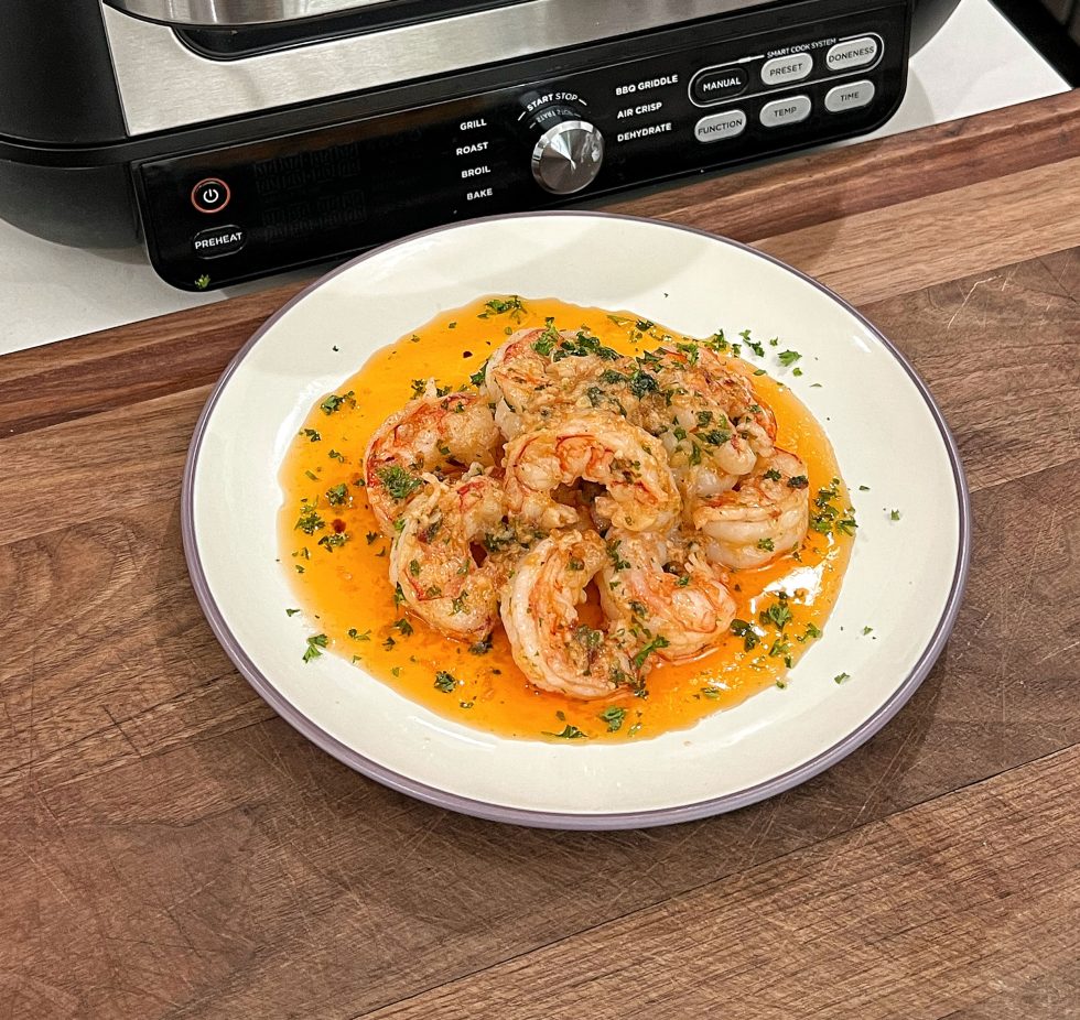 Air Fryer Shrimp Scampi Recipe Cooking with CJ
