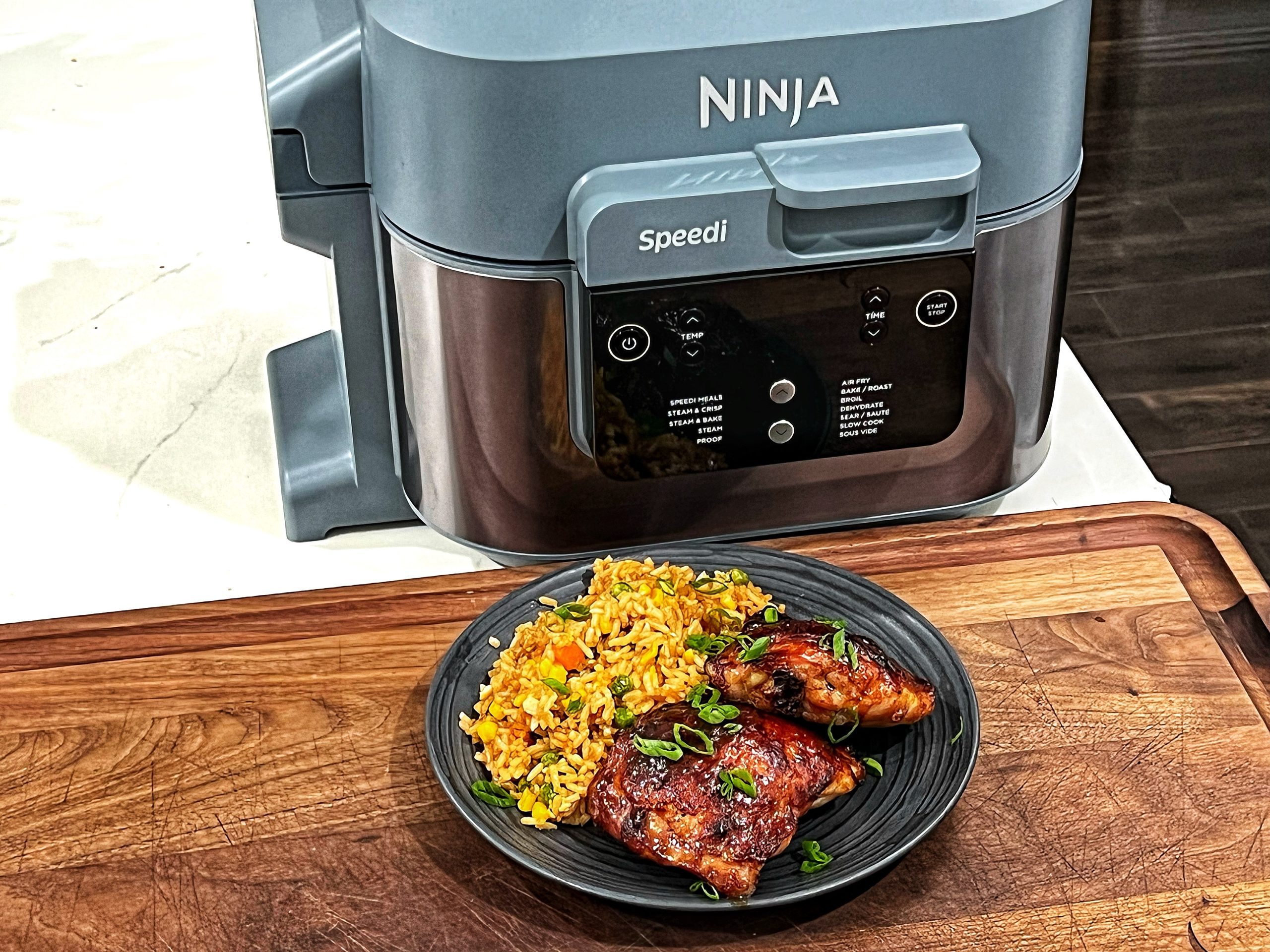 Ninja Speedi Teriyaki Chicken and Fried Rice – Cooking with CJ
