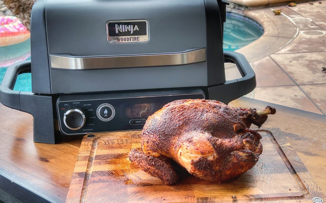Ninja Woodfire Grill Whole Smoked Chicken