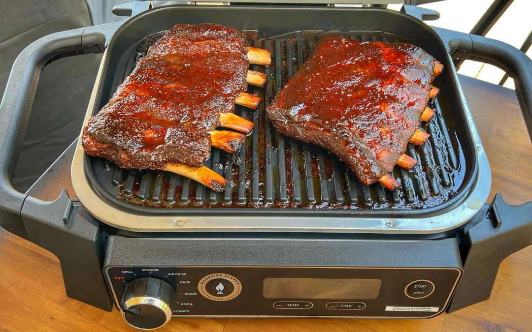 Ninja Woodfire Grill BBQ Pork Ribs