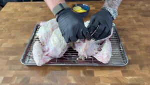 Sliding lemon slices beneath the skin