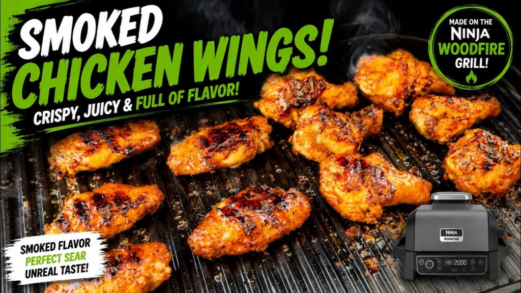 You need to make these SMOKED and GRILLED Wings on your Ninja Woodfire Grill!