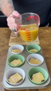 Mix eggs