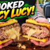 You Need to Try This Juicy Lucy Burger on the Ninja Woodfire Grill!