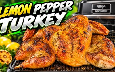 Lemon Pepper Spatchcock Turkey on the Ninja Woodfire Grill
