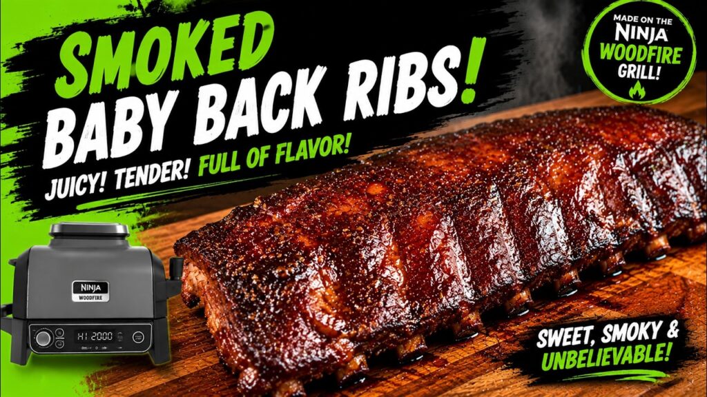 Perfect Baby Back Ribs on the Ninja Woodfire Grill!